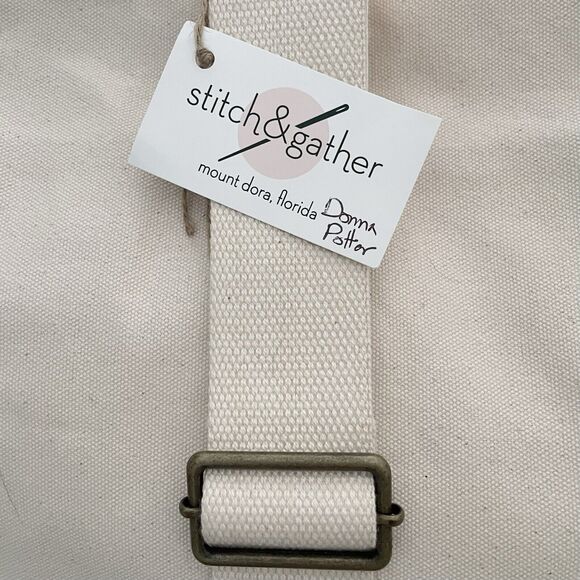 Canvas XL Drawstring Backpack Hand Crafted Bag Carry On Monogram Embroidered - Picture 8 of 13